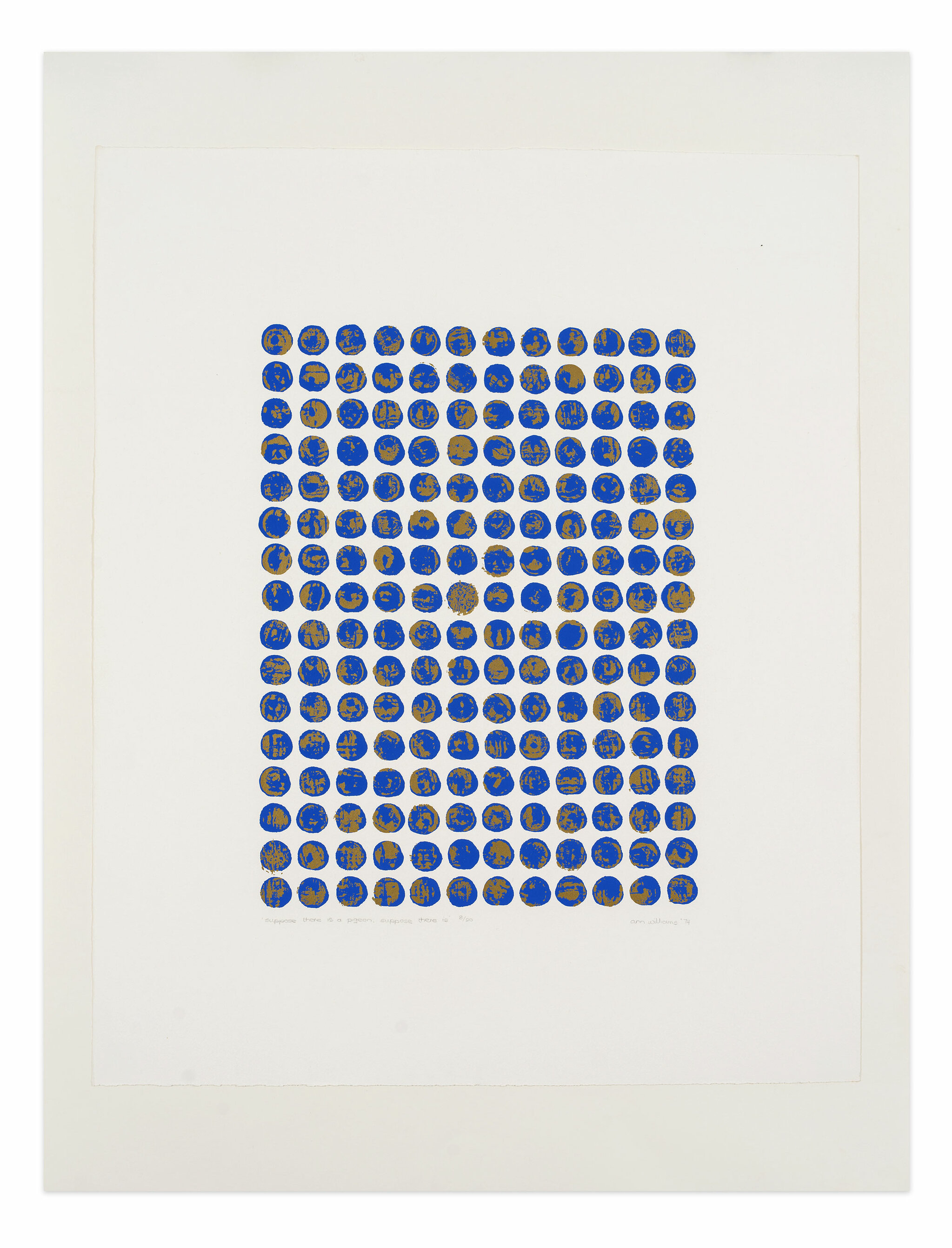Ann Noël, Suppose There is a Pigeon, Suppose There is?, 1974